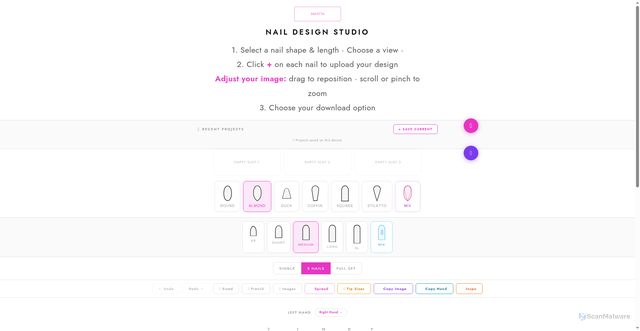 Security scan screenshot of https://colorful-yellow-amxvcw8ulx-xy0r1yo9pt.edgeone.app/nail-studio-5.0-3-14-26.html