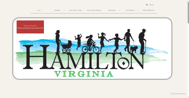 Security scan screenshot of https://hamiltonva.gov/