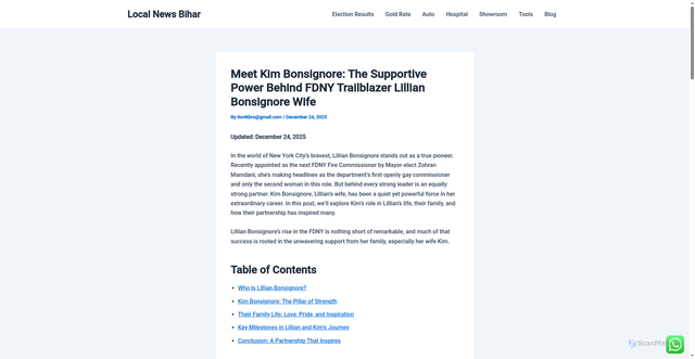 Security scan screenshot of https://blog.khansirhospital.in/blog/lillian-bonsignore-wife/