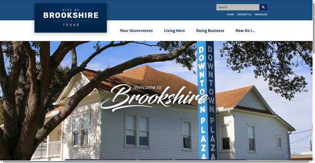 Security scan screenshot of https://www.brookshiretx.gov/