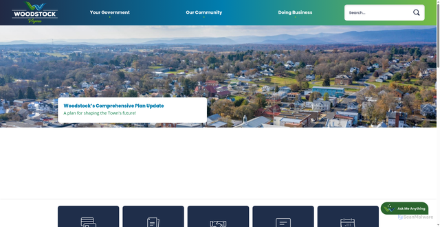 Security scan screenshot of https://www.woodstockva.gov/