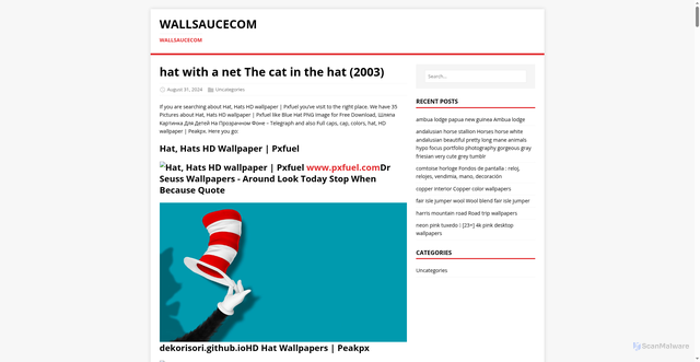 Security scan screenshot of https://wallsaucecom.pages.dev/post/hat-with-a-net/
