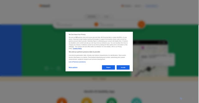 Security scan screenshot of https://moovitapp.com/