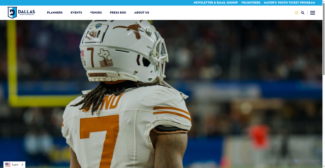 Security scan screenshot of https://www.dallassports.org/press-box/media-gallery/cotton-bowl-2025/