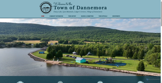 Security scan screenshot of https://www.townofdannemora.gov/
