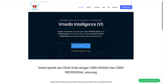 Security scan screenshot of https://vmedis.com