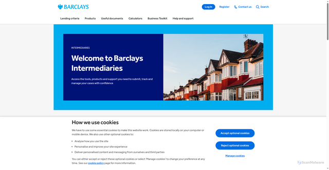 Security scan screenshot of https://intermediaries.uk.barclays