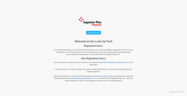 Security scan screenshot of https://csc.superiorpluspropane.com