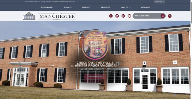Security scan screenshot of https://manchestermo.gov/
