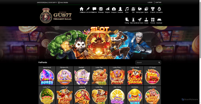 Security scan screenshot of https://xn--l3chdbo3anbq6ckt3cir7ewh9ftc.com/desktop/game/slot/fatpanda