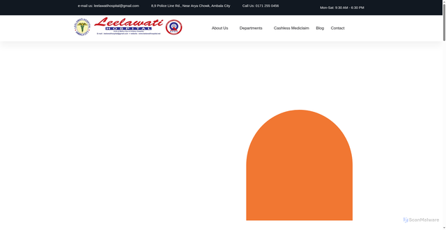 Security scan screenshot of https://leelawatihospital.net