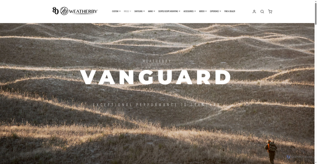 Security scan screenshot of https://weatherby.com/rifles/vanguard/