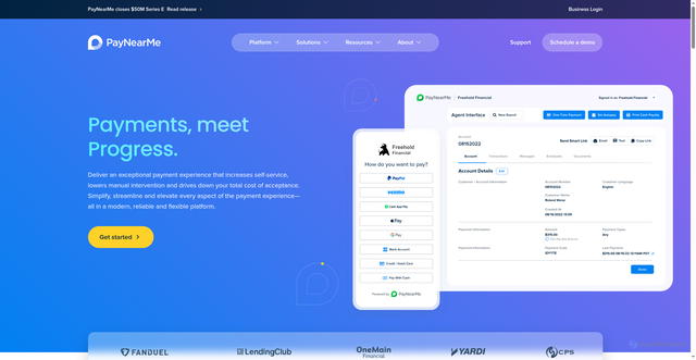 Security scan screenshot of https://www.paynearme.com