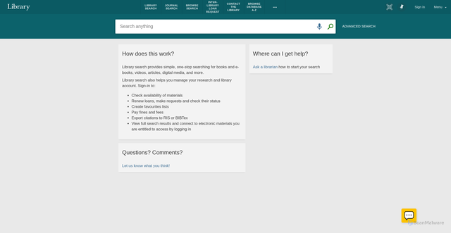 Security scan screenshot of https://uwe.primo.exlibrisgroup.com
