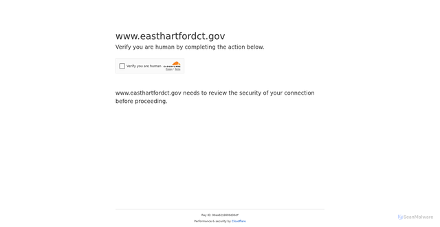 Security scan screenshot of https://www.easthartfordct.gov/