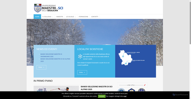 Security scan screenshot of https://www.maestriscibasilicata.it/