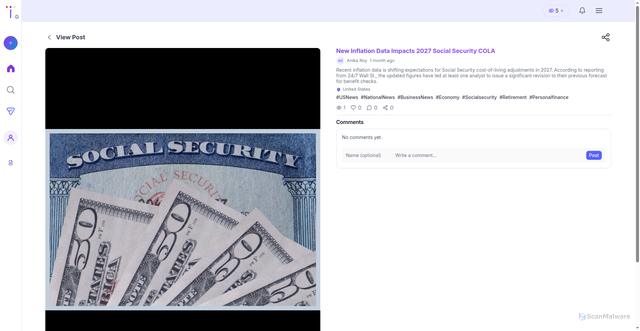 Security scan screenshot of https://imperiumai.ai/index.php/view-post/5643