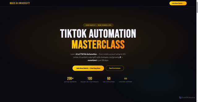 Security scan screenshot of https://huzziai-tatocakhdf.edgeone.app/