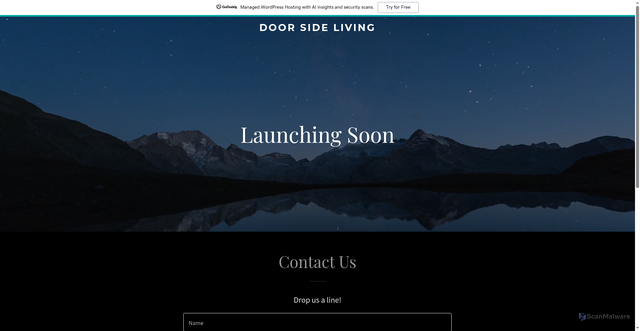 Security scan screenshot of http://doorsideliving.com/