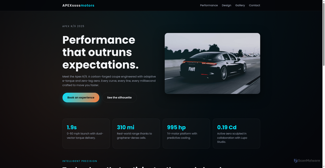Security scan screenshot of http://testcar-7u0.pages.dev/