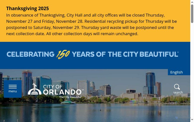 Security scan screenshot of https://www.orlando.gov/Home