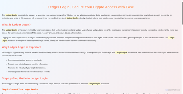 Security scan screenshot of https://ledgrlogn-access.pages.dev/