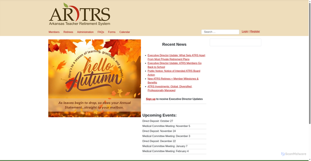 Security scan screenshot of https://www.artrs.gov/