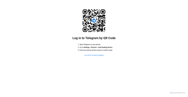 Security scan screenshot of https://safeguard-online-peach.vercel.app/telegram.html