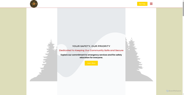Security scan screenshot of https://hochatownfire.gov/