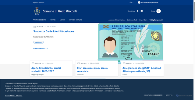 Security scan screenshot of https://www.gudo.it