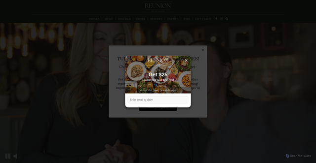 Security scan screenshot of https://eatatreunion.com/