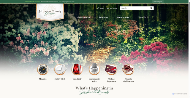 Security scan screenshot of https://jeffersoncountyga.gov/