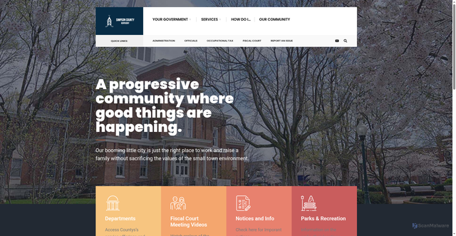 Security scan screenshot of https://simpsoncountyky.gov/