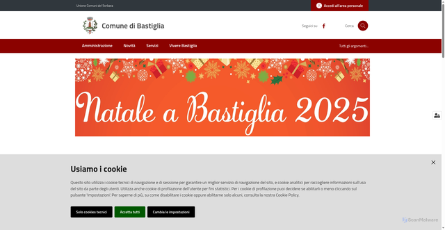 Security scan screenshot of https://www.comune.bastiglia.mo.it/