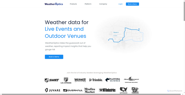 Security scan screenshot of https://weatheroptics.co