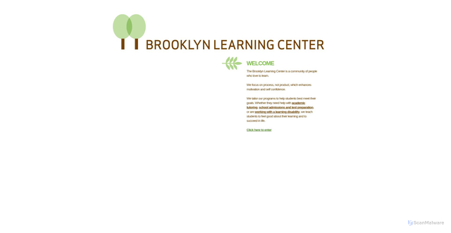 Security scan screenshot of https://www.brooklynlearningcenter.com/