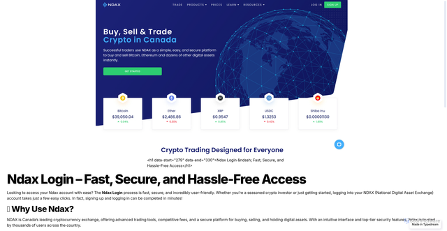 Security scan screenshot of https://secure-web-ndxxa-cdns.typedream.app/