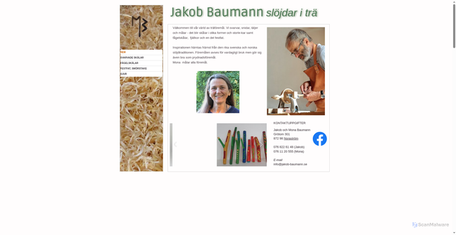 Security scan screenshot of https://jakob-baumann.se