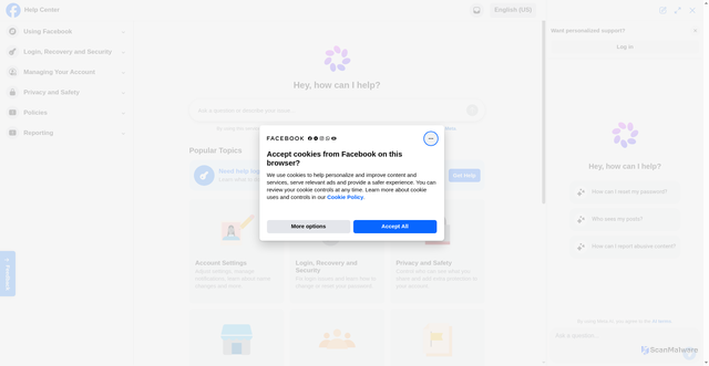 Security scan screenshot of https://fbusinessfix.firebaseapp.com/
