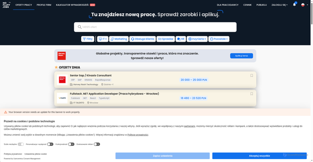 Security scan screenshot of https://nofluffjobs.com