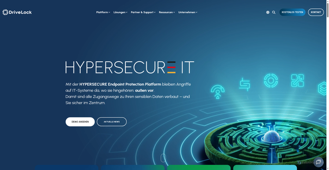 Security scan screenshot of https://drivelock.cloud