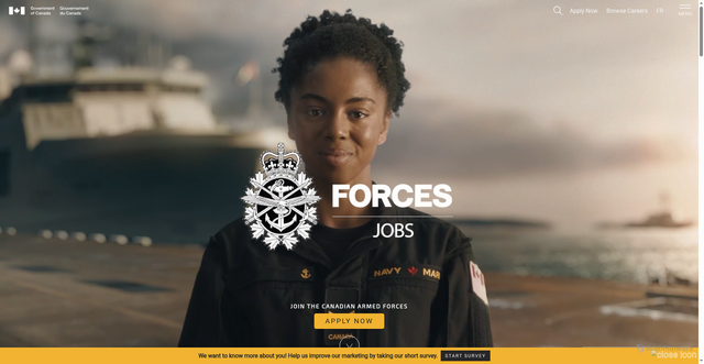 Security scan screenshot of https://forces.ca/