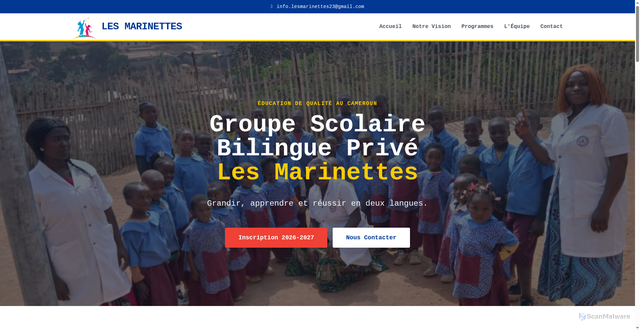 Security scan screenshot of http://lesmarinettes.org/