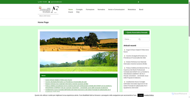 Security scan screenshot of https://agronomicl.it/