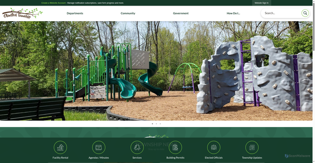 Security scan screenshot of https://olmstedtownshipohio.gov/