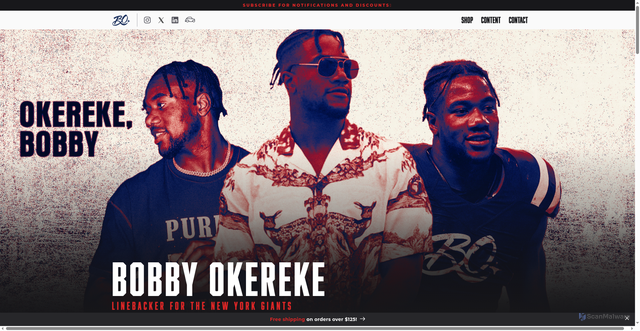 Security scan screenshot of https://www.bobbyokereke.com/