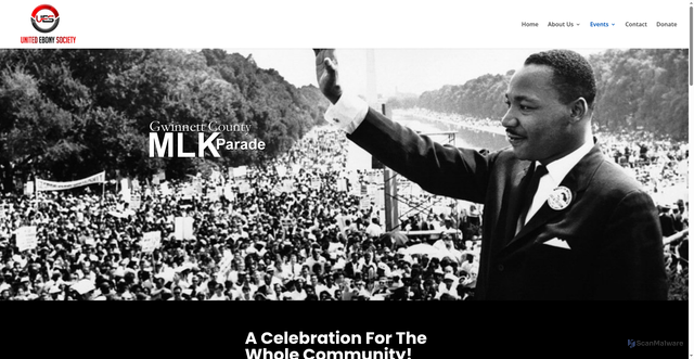 Security scan screenshot of https://unitedebonysociety.org/dr-martin-luther-king-parade/