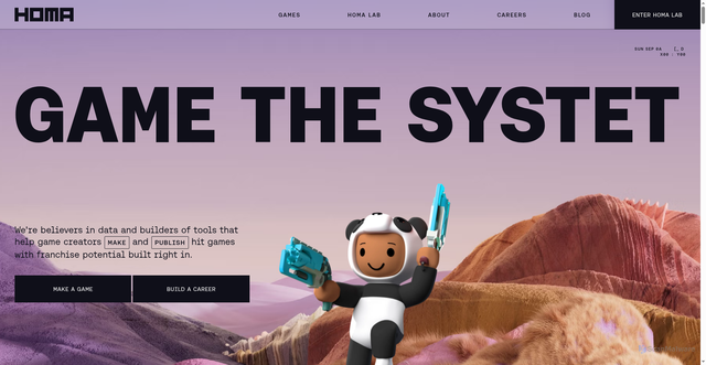 Security scan screenshot of https://homagames.com