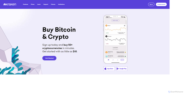 Security scan screenshot of https://krrakenloginsx.webflow.io/