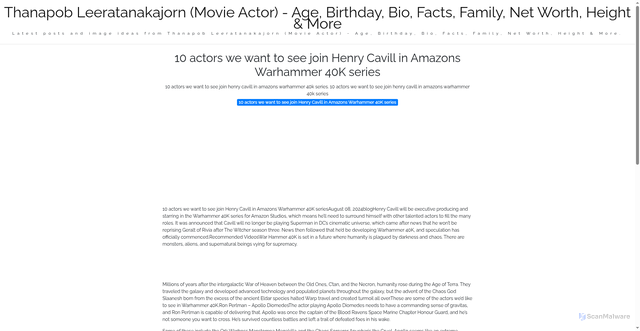 Security scan screenshot of https://nusaglobalmedia-dpsuywzva9wq.edgeone.app/10-actors-we-want-to-see-join-henry-cavill-in-amazons-warhammer-40k-series.html